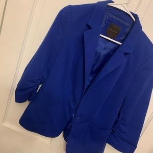 The limited Royal blue stretch knit Blazer